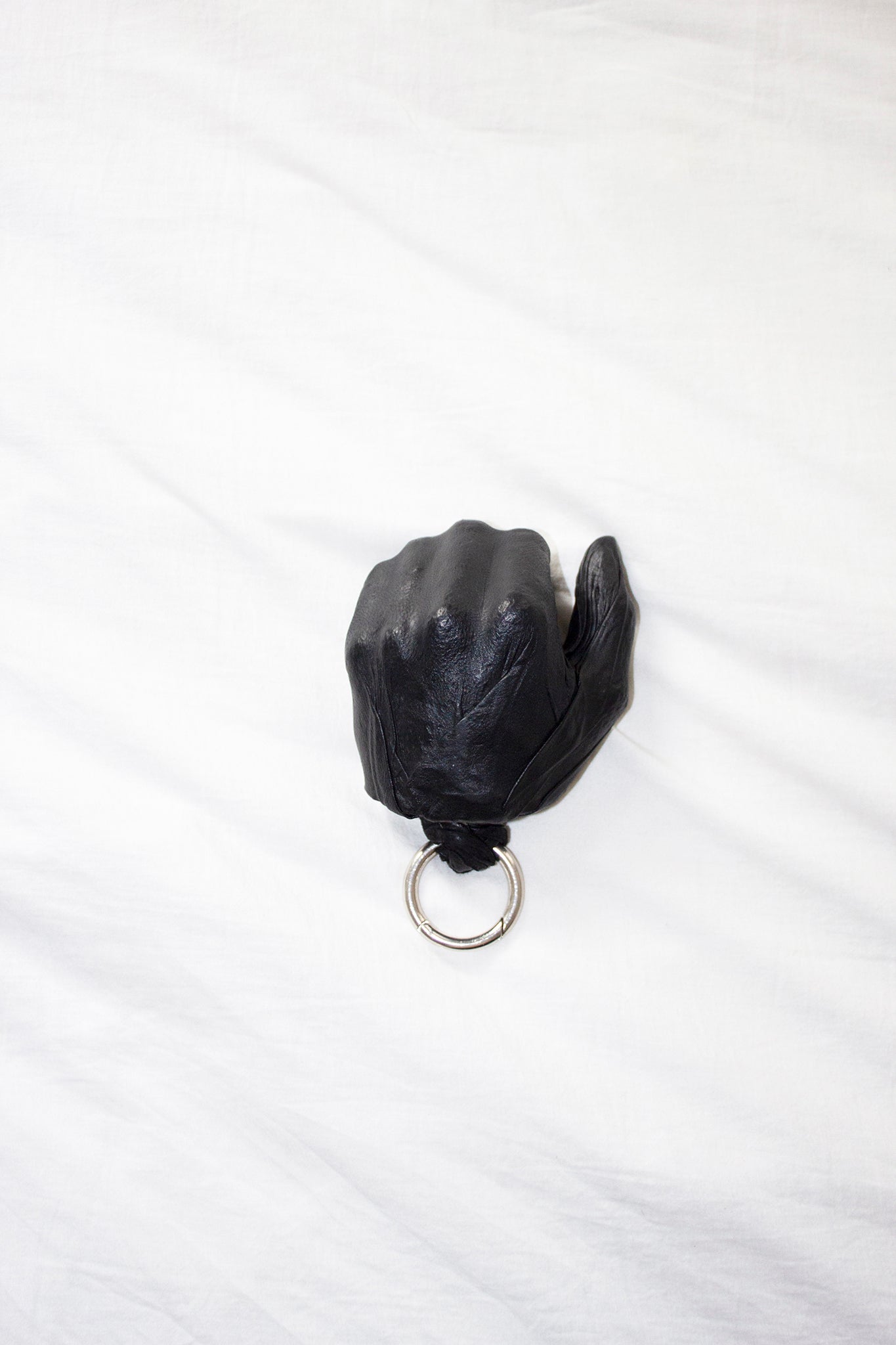 Black Grip Leather Charm
