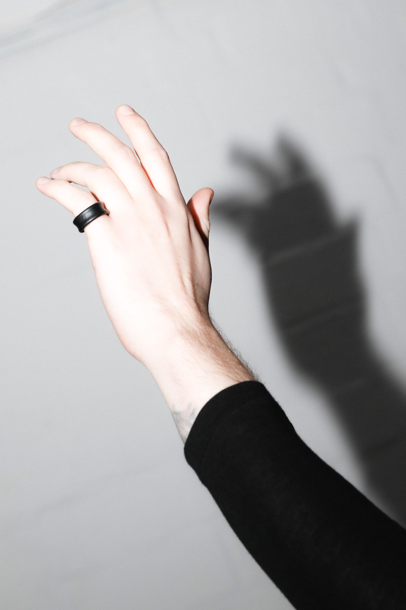 Classic Leather Ring Black