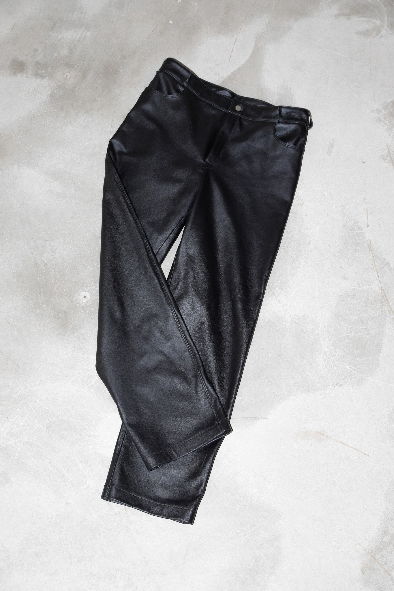 Black Strap Trousers