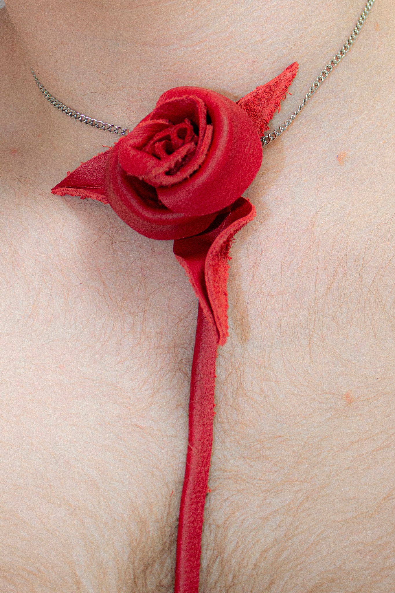 Red Leather Rose