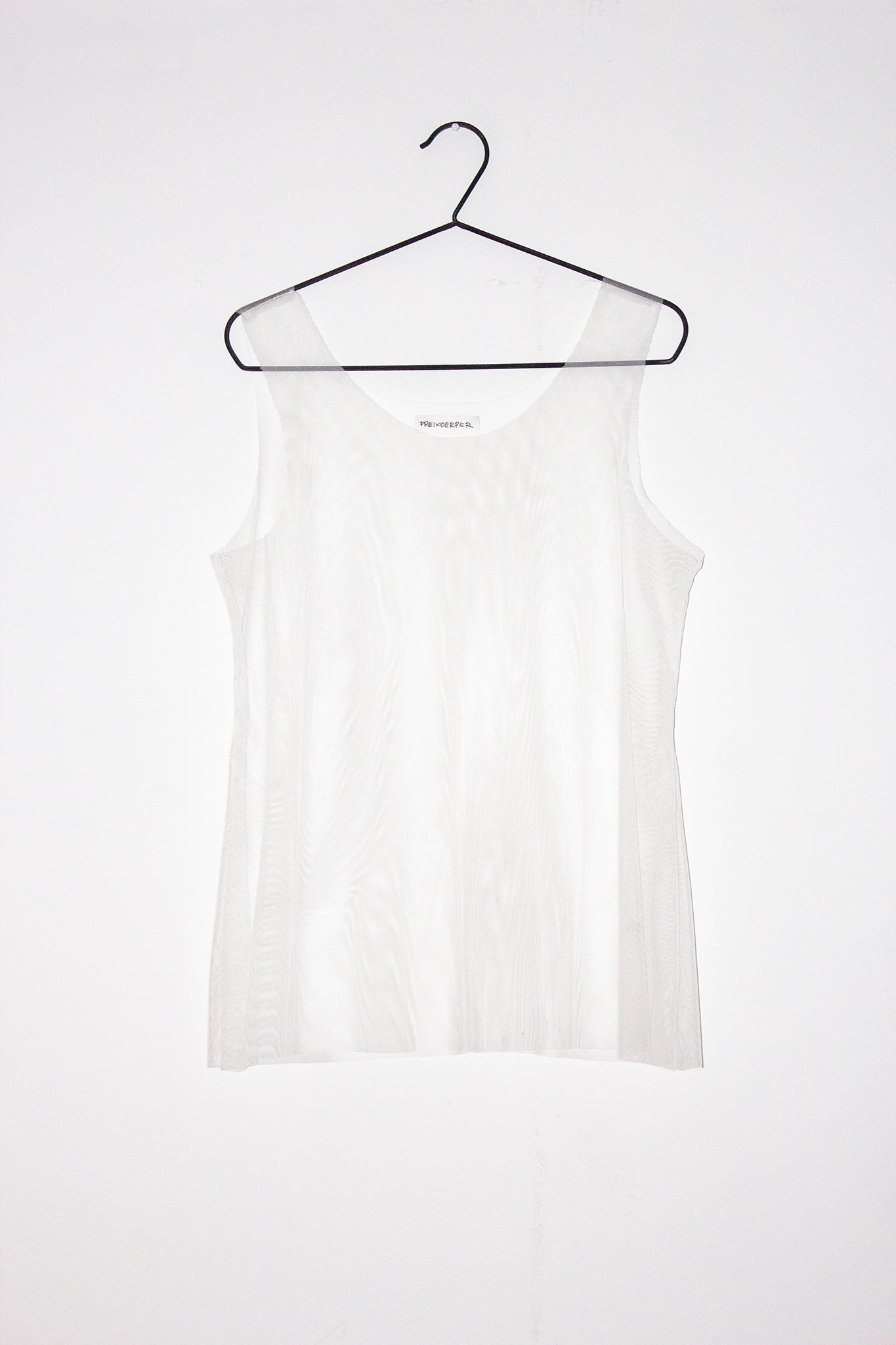 Classic White Mesh Tank Top