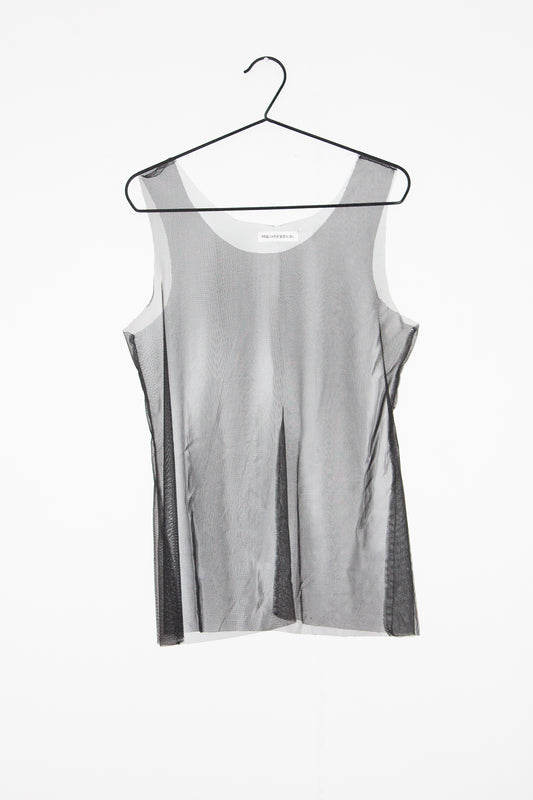 Classic Black Mesh Tank Top