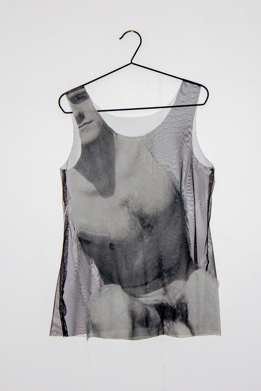 Vintage Print IV Mesh Tank Top